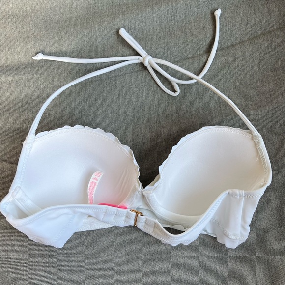 NWOT Victoria Secret White Bandeau Bikini Top, Small - Picture 2 of 3